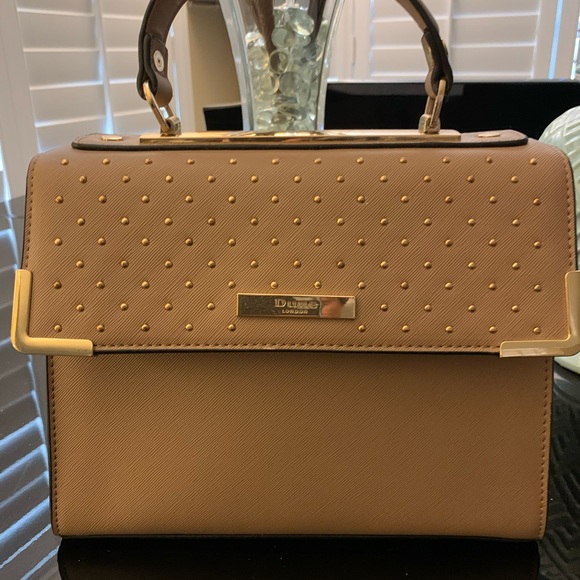 Dune London Mauve with Goldtone Hardware Crossbody Satchel Bag with Coin Purse - Picture 1 of 8